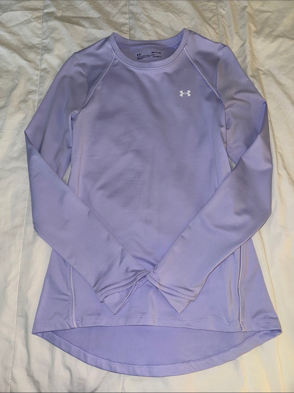 Under Armour Lavender Long-Sleeve Performance Top for Women